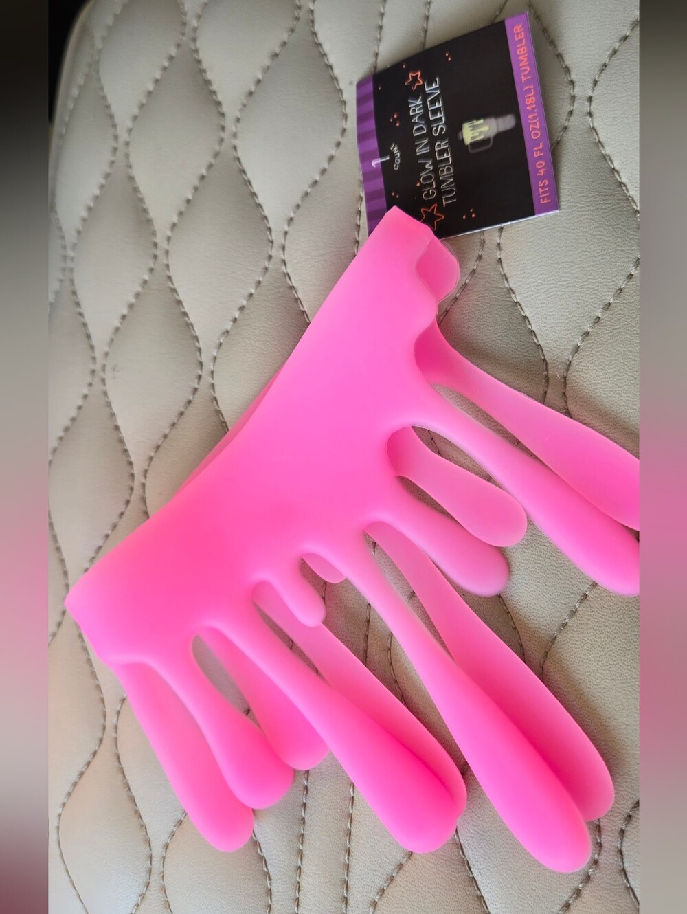 Pink Glow In The Dark Tumbler Slime